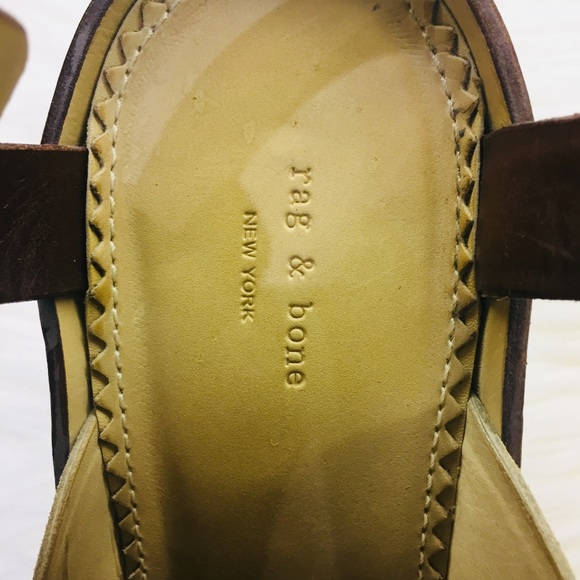 Rag &Bone Sloane suede floral platform sandal 39.5 - Picture 5 of 8